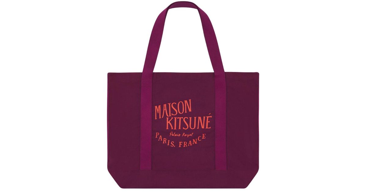 Palais Royal Shopping Bag - Size : U - Color : Grape - for Women - Maison Kitsuné