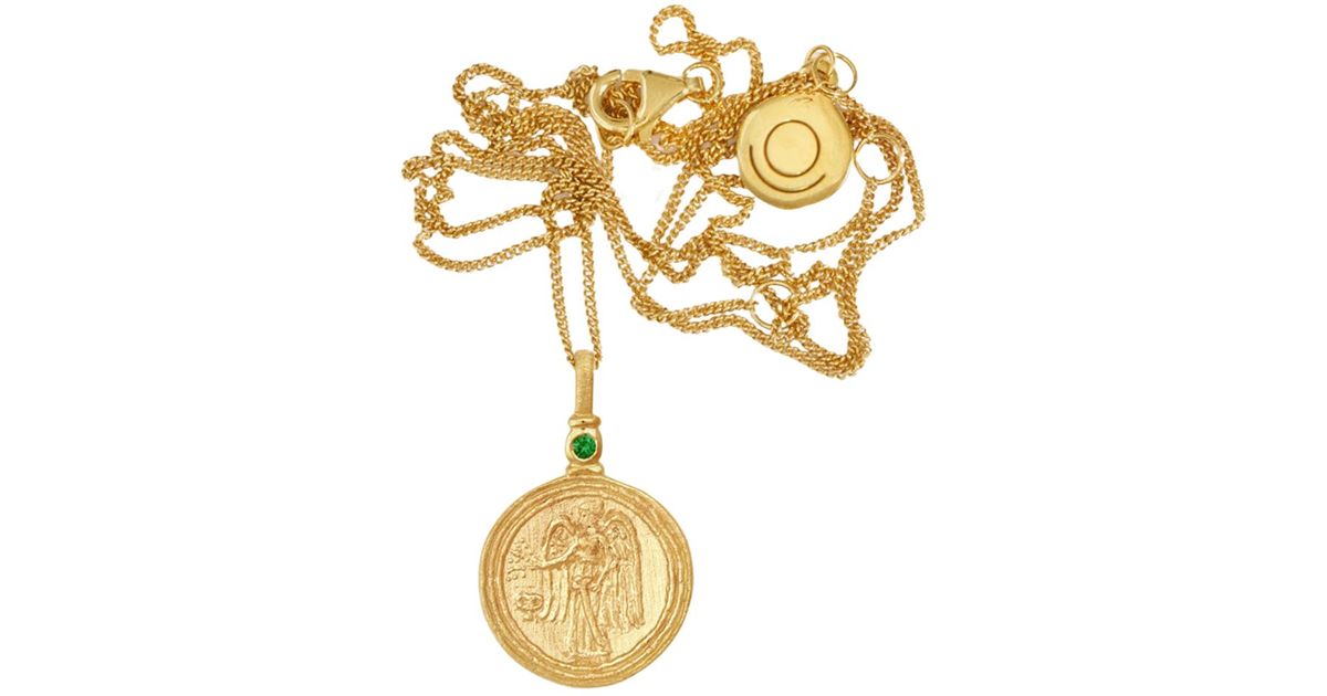 Temple of the Sun Serafina Coin Necklace Gold in Metallic | Lyst