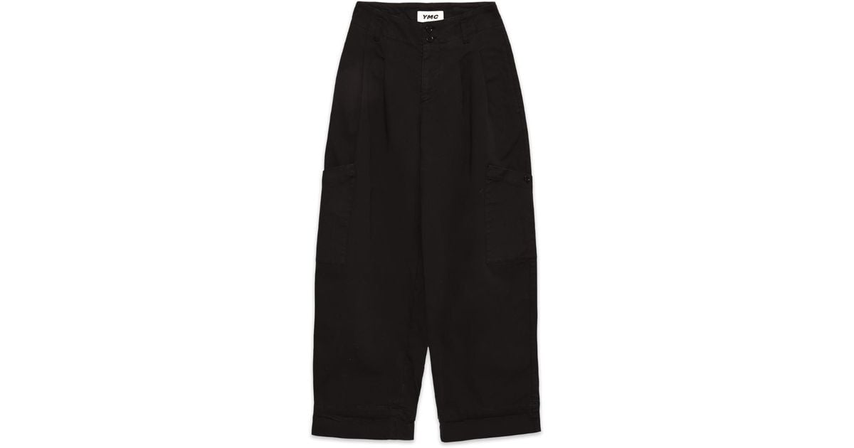 YMC Cotton Grease Trouser Black | Lyst