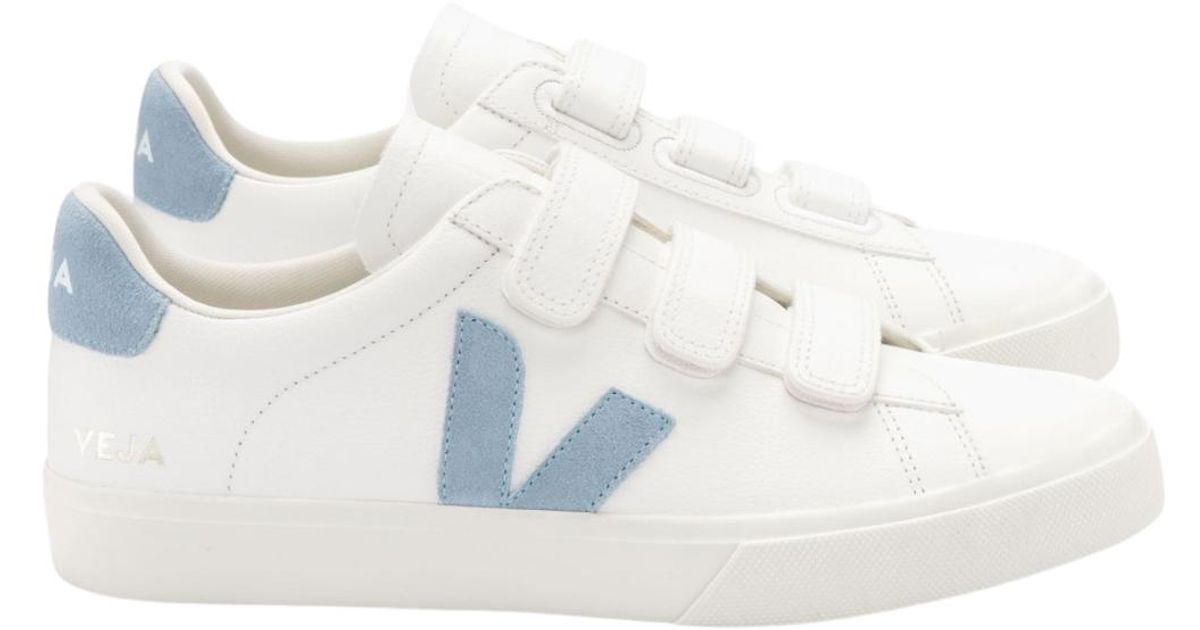 Veja Recife Chromefree Leather Extra-white Steel | Lyst