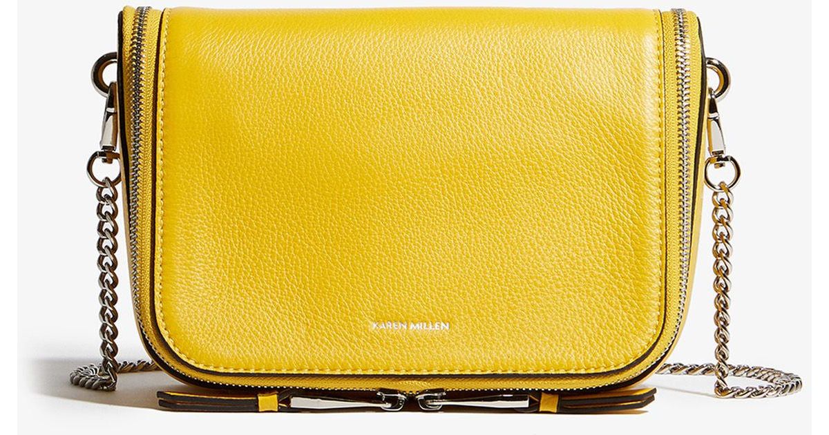 karen millen yellow bag