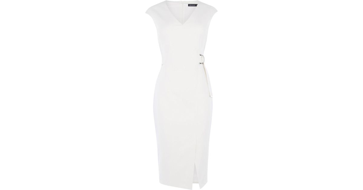 karen millen belted wrap dress