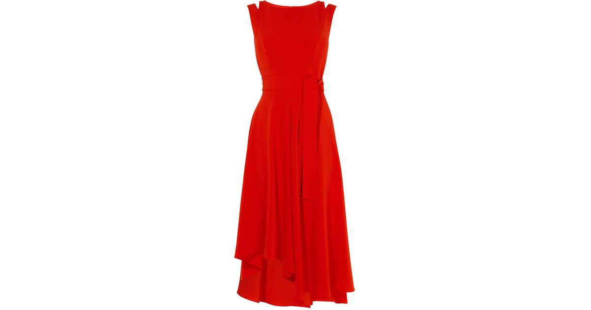 karen millen asymmetric belted dress