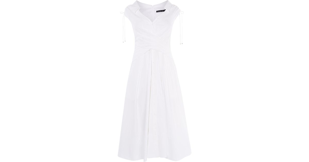 karen millen white shirt dress
