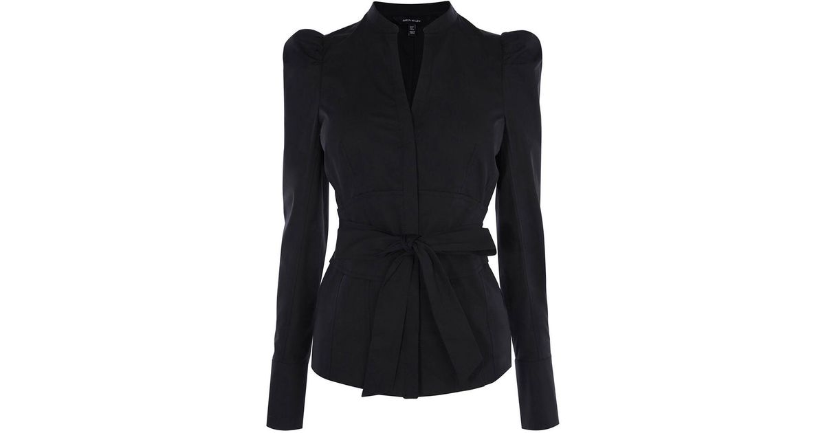 karen millen black shirt