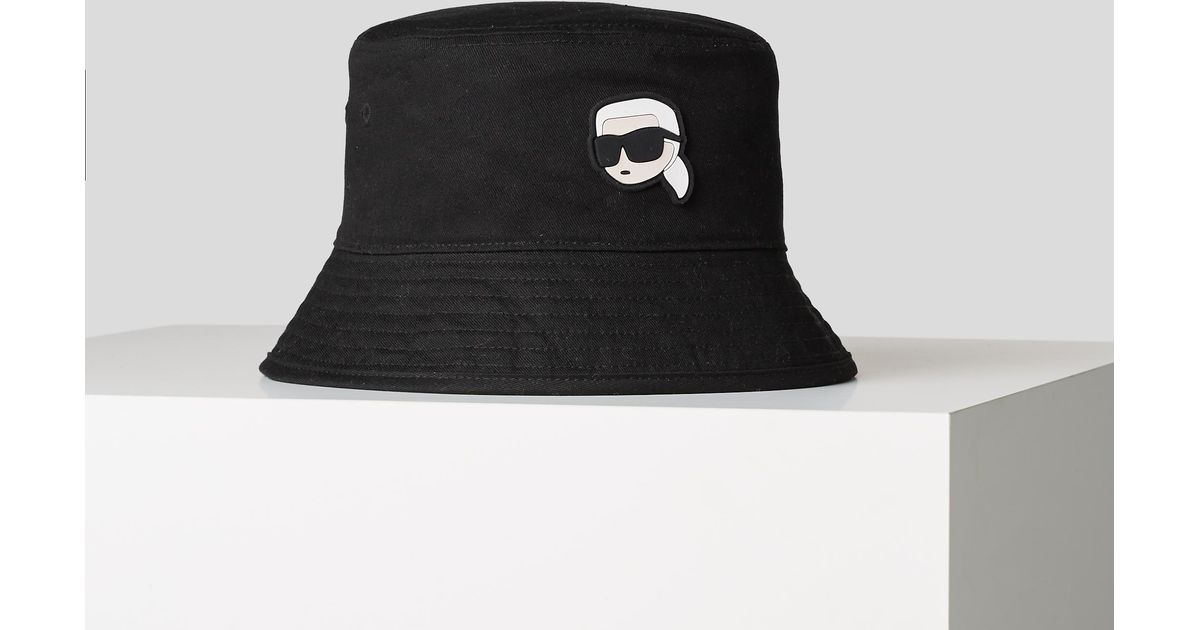 Karl Lagerfeld K/ikonik Reversible Bucket Hat in Black for Men Lyst UK