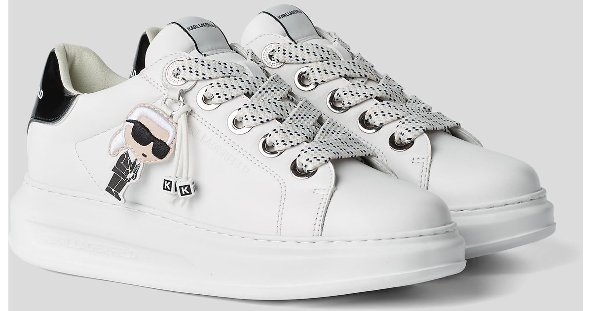 Karl Lagerfeld Fashion Crna Plitke patike - Kapri Kushion Karl Nft Lo Lace - Office Shoes Srbija