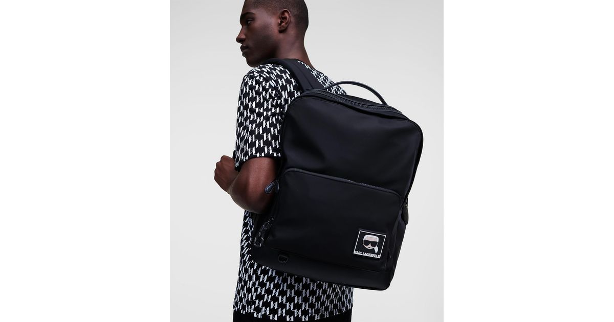 K/ikonik Nylon Backpack Karl Lagerfeld pour homme en coloris Noir | Lyst