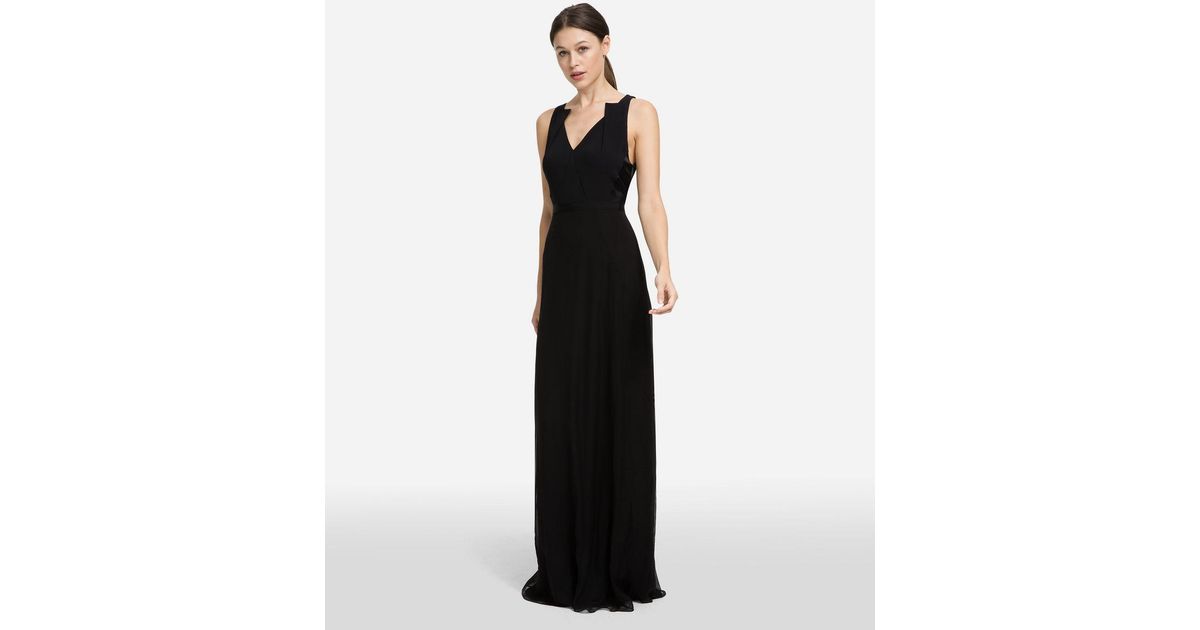 black silk maxi dress