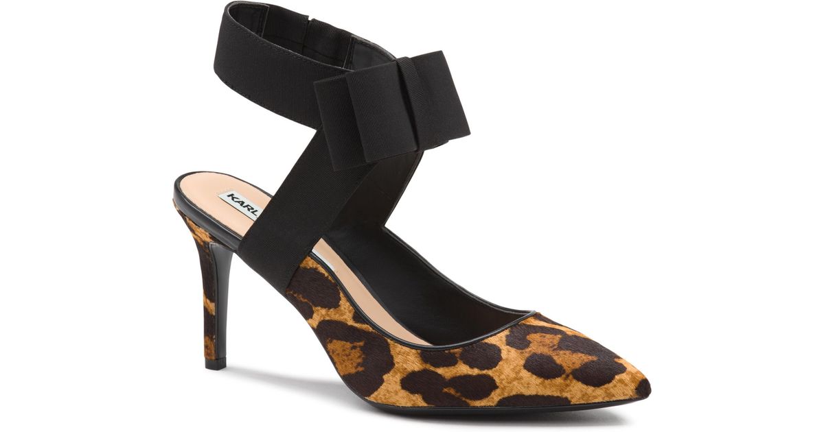 karl lagerfeld robin bow pumps
