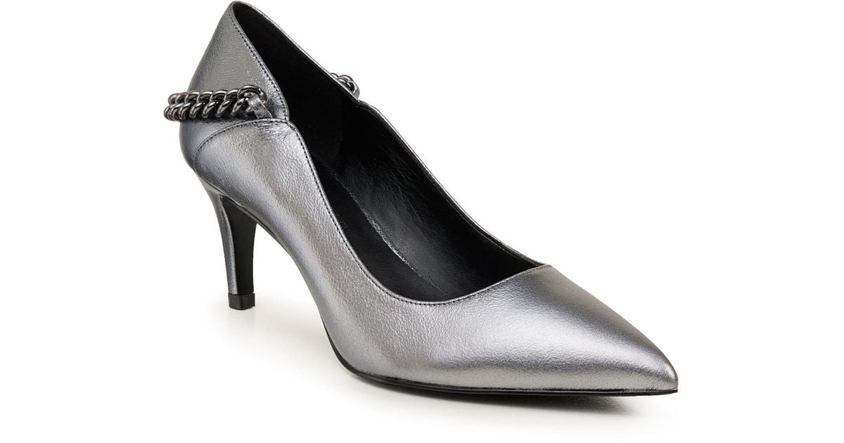 Gunmetal pumps sales