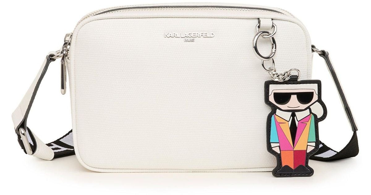 Karl Lagerfeld Women's Maybelle Snake Camera Crossbody Bag W/ Karl