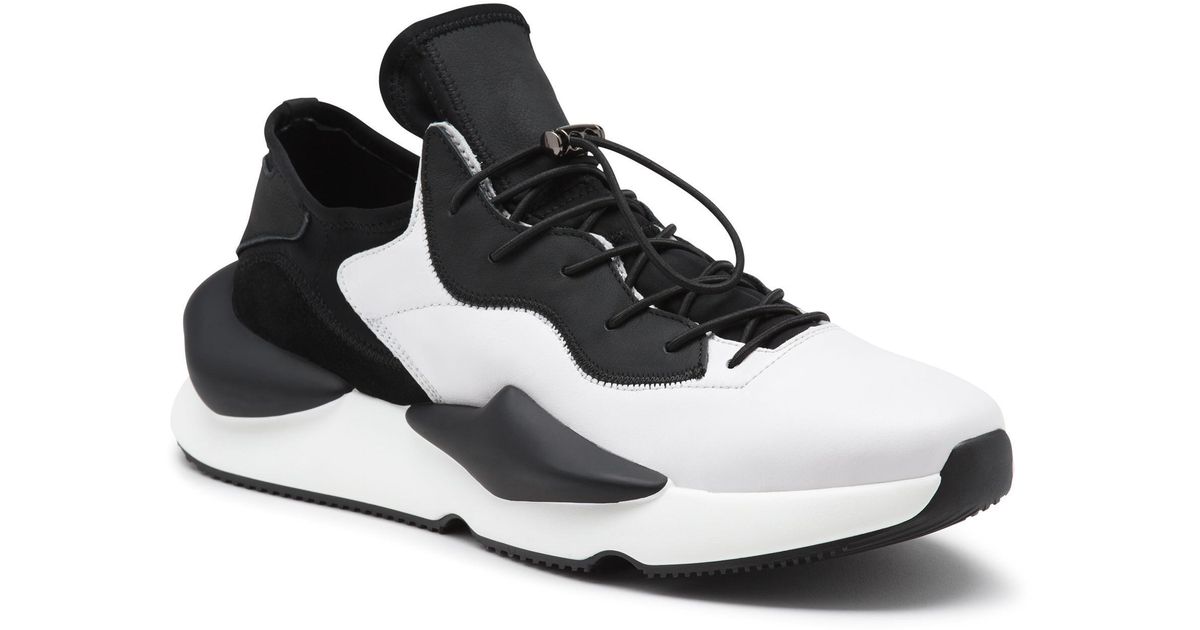 Karl Lagerfeld Neoprene And Leather Thick Sole Sneaker in White for Men ...