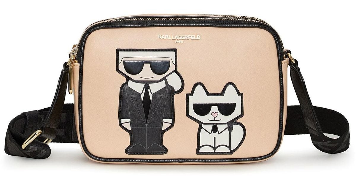 Karl Lagerfeld Women's Maybelle Crossbody Bag Fawn/black Lyst