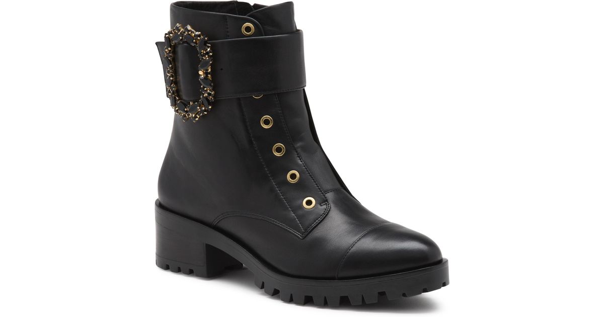 karl lagerfeld piper combat boot