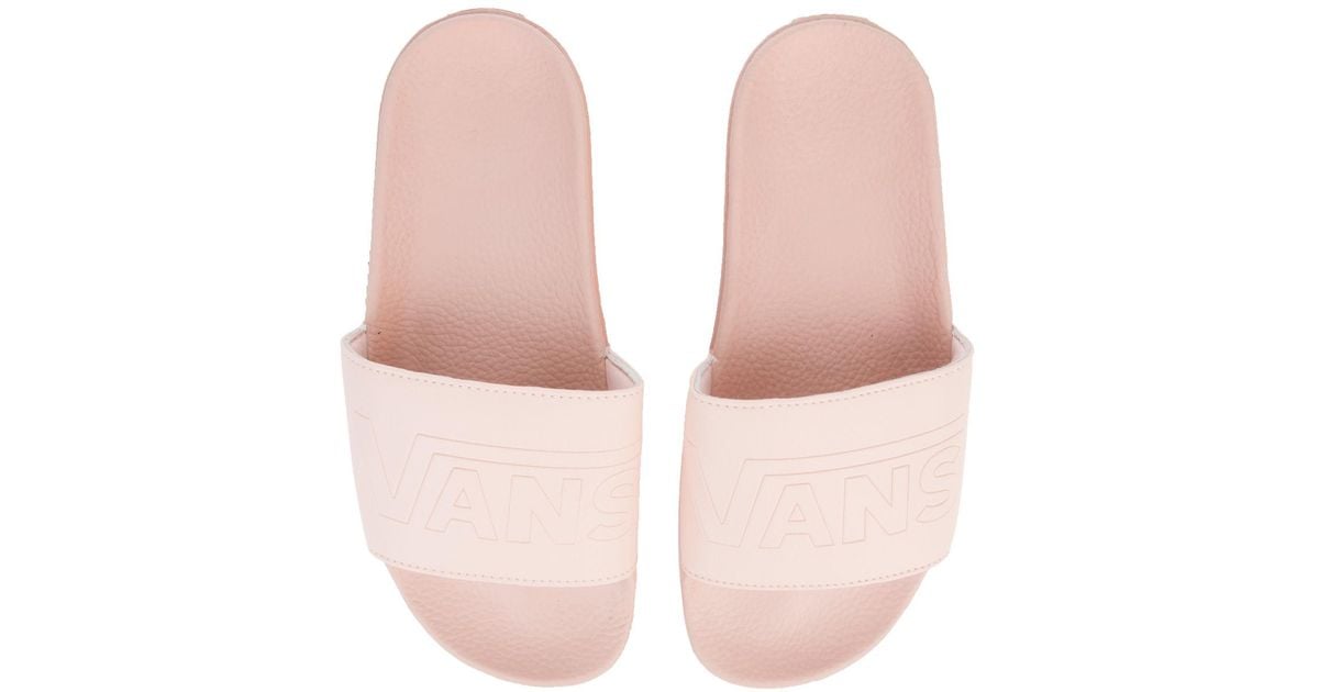 vans pink slides