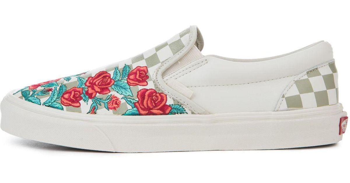 vans classic rose embroidery