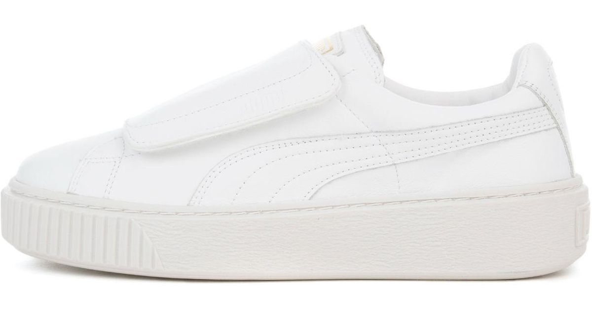 puma basket platform velcro