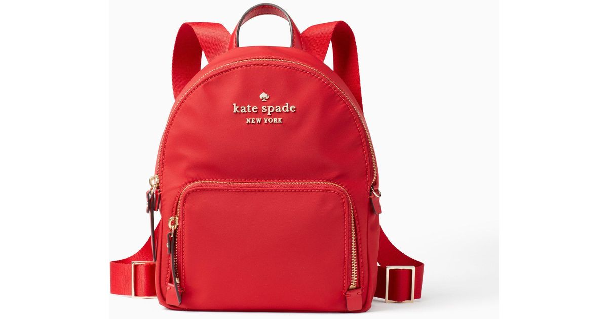 kate spade red backpack