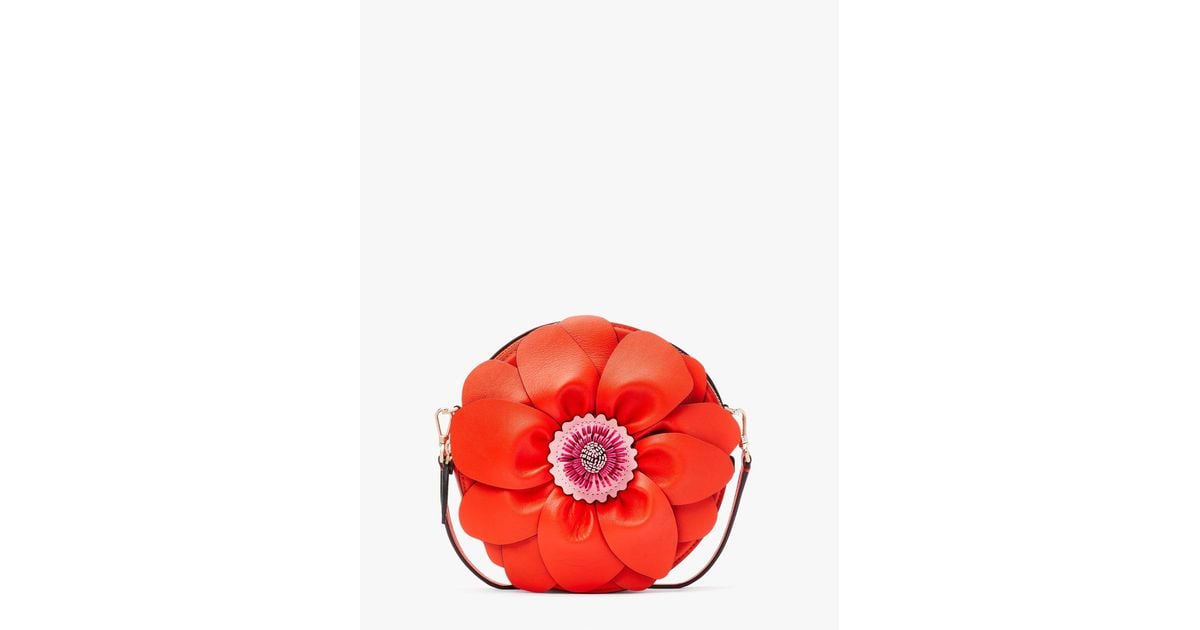 Kate Spade Petal 3d Flower Umhängetasche in Red Lyst