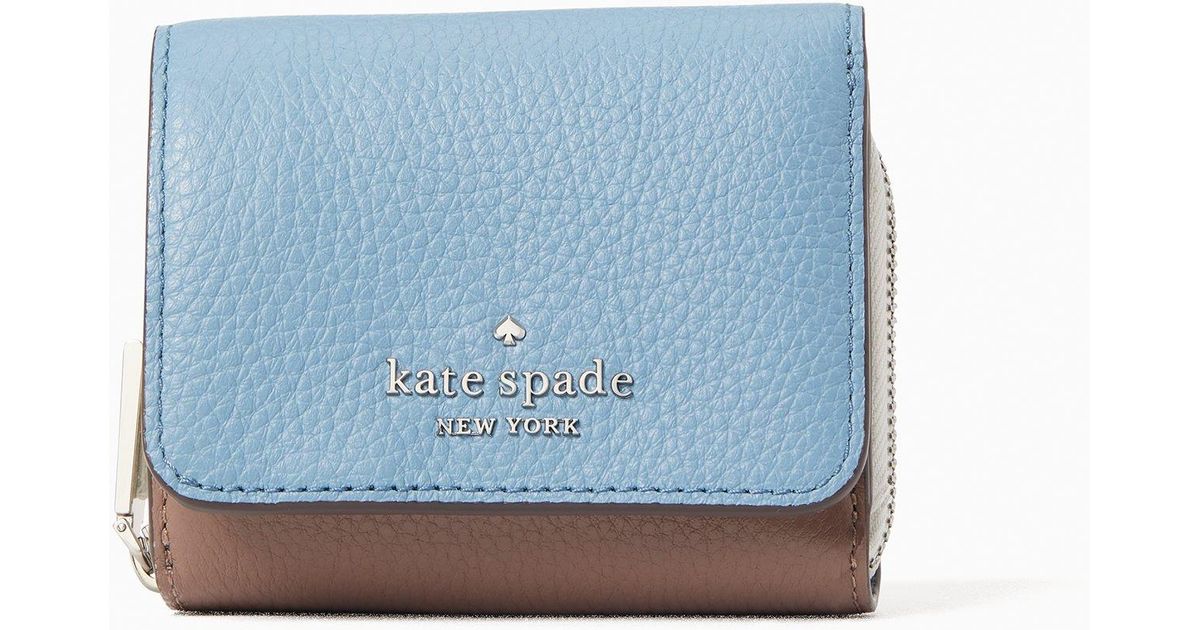 Kate Spade Leather Leila Small Trifold Continental Wallet | Lyst