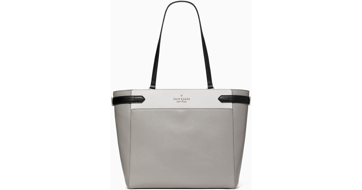 Kate Spade Staci Colorblock Laptop Tote in Gray Lyst