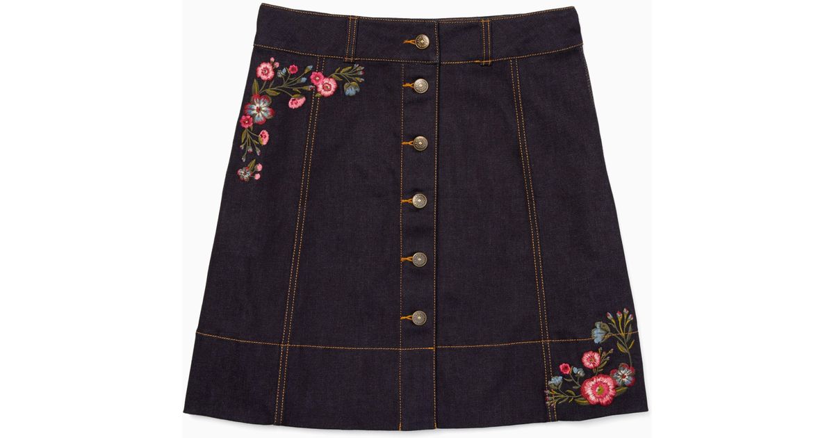 kate spade jean skirt