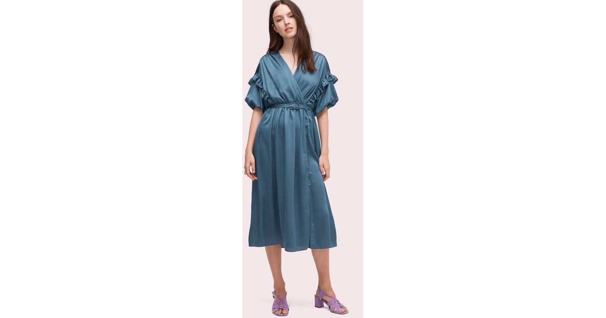 kate spade satin midi dress