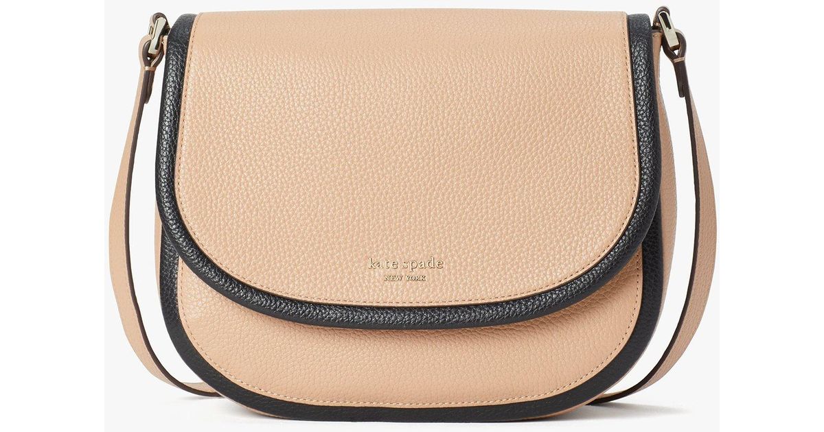 Kate Spade Leather Roulette Large Saddle Bag Lyst