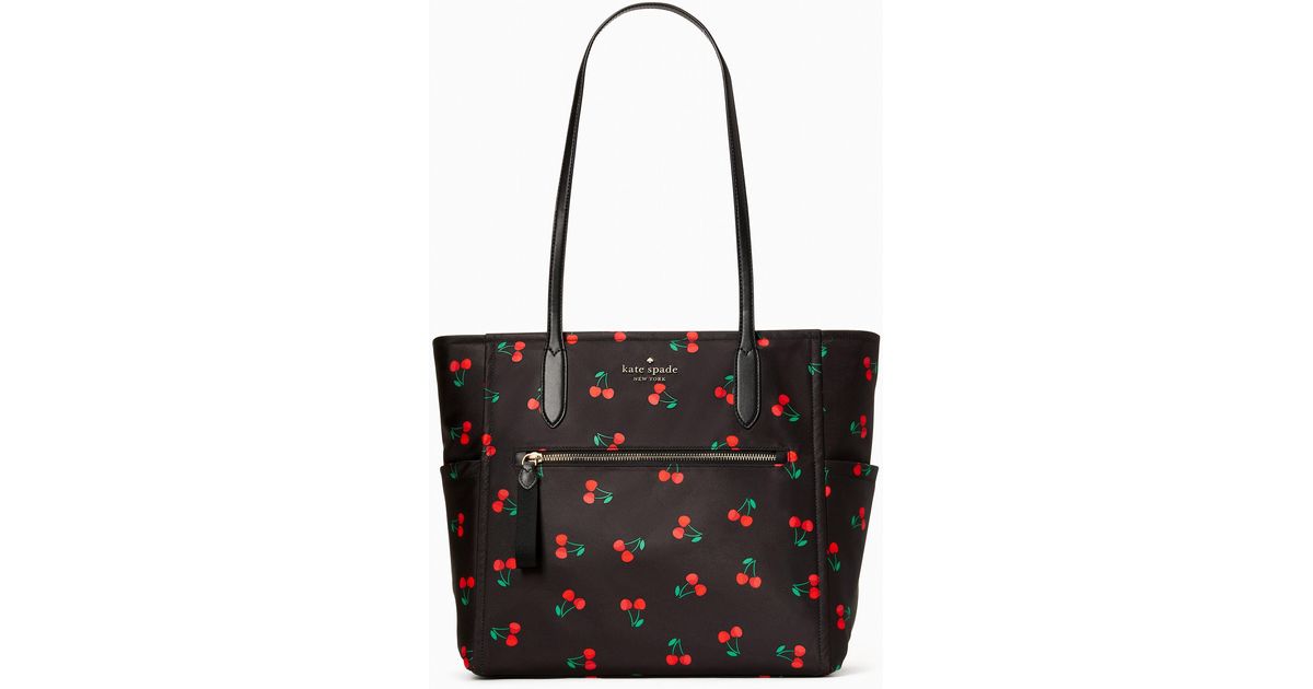 Kate Spade Chelsea Large Cherry Tote in Black Lyst