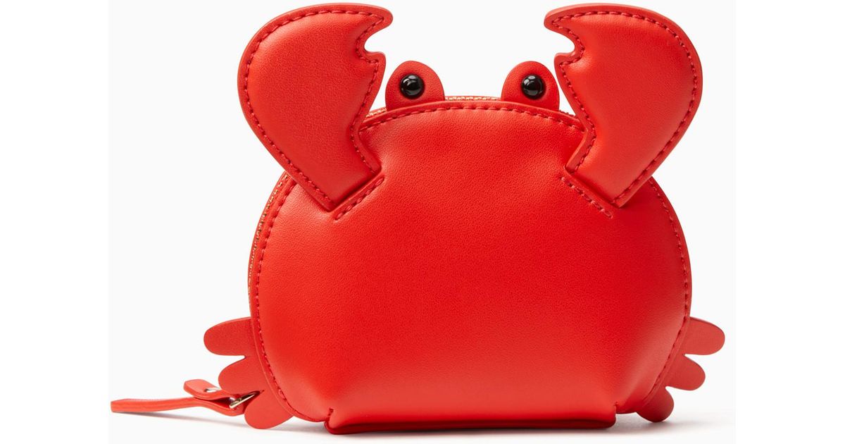 Kate Spade Leather Shore Thing Crab Coin Purse in Red Lyst