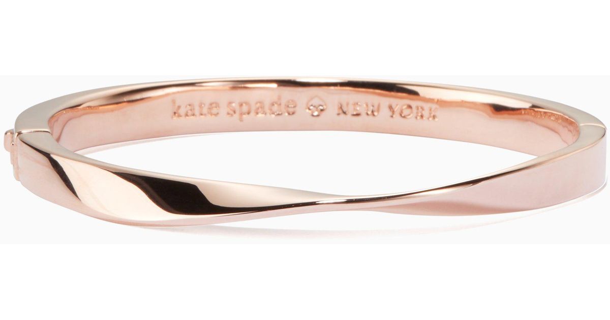 Kate spade do the twist bangle rose gold deals