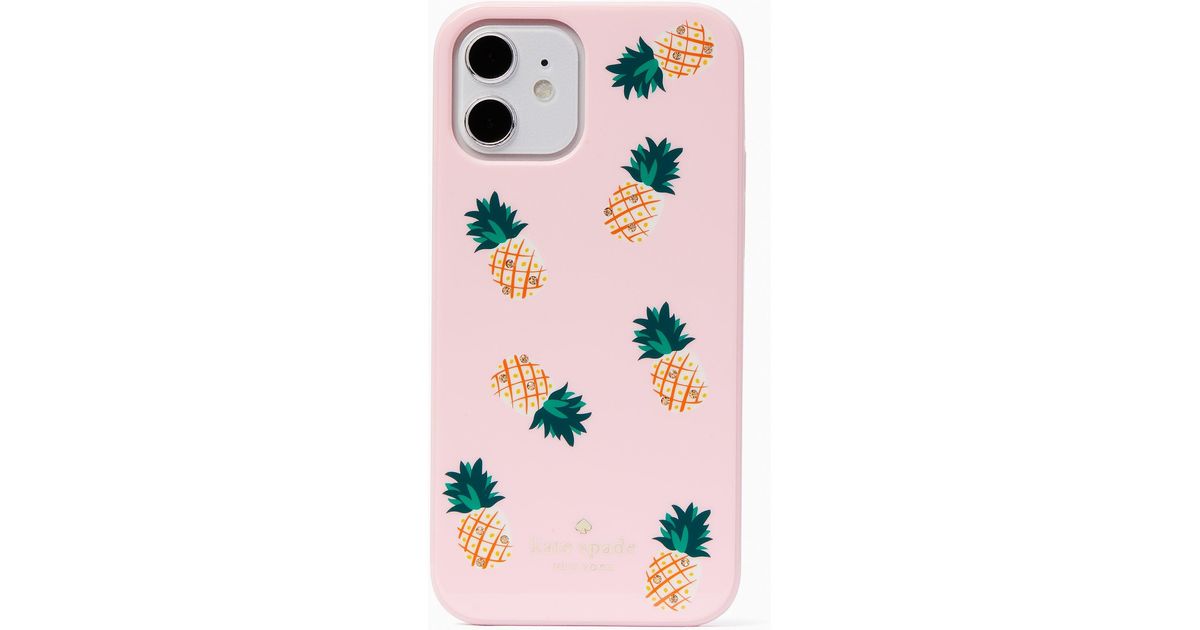 Kate Spade Jeweled Pineapple Iphone 13 Case In Pink Lyst Kate Spade Jeweled Pineapple Iphone 13 Case In Pink Lyst