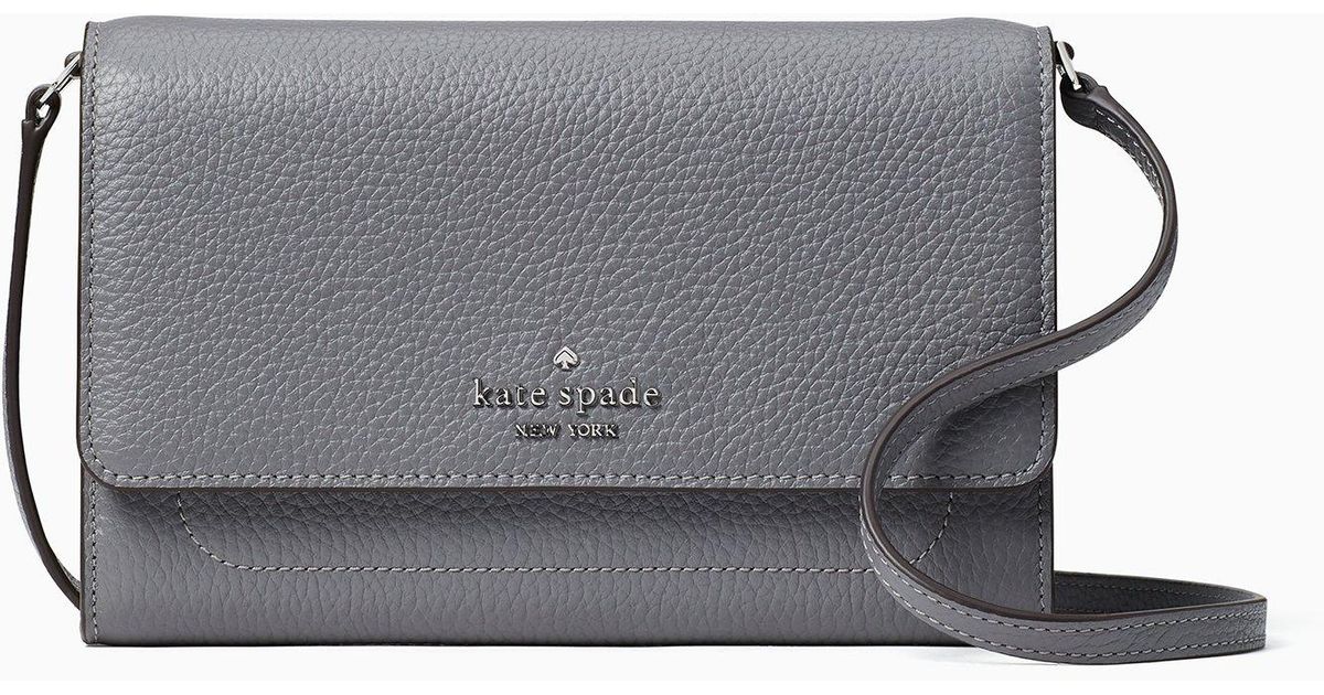 Kate Spade Harlow Wallet On A String in Gray | Lyst