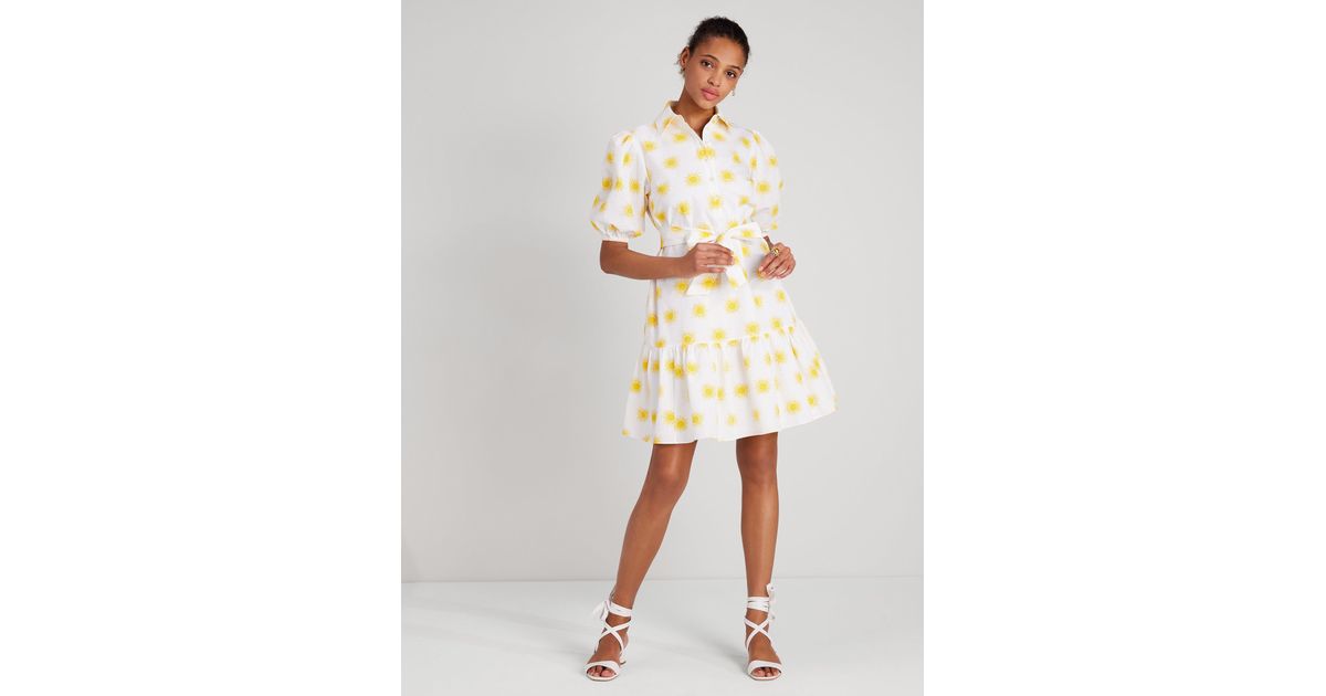 Kate Spade Cotton Suns Lake Dress in Cream (Natural) Lyst Canada