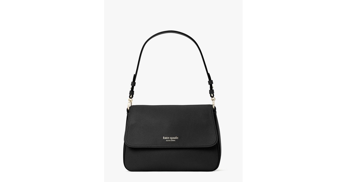 Kate Spade Leather Hudson Medium Convertible Shoulder Bag in Black Lyst
