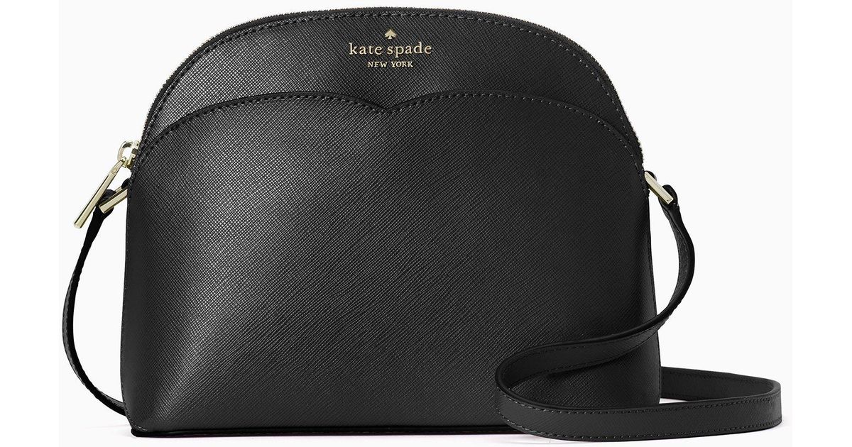 Kate Spade Payton Dome Crossbody in Black | Lyst Australia