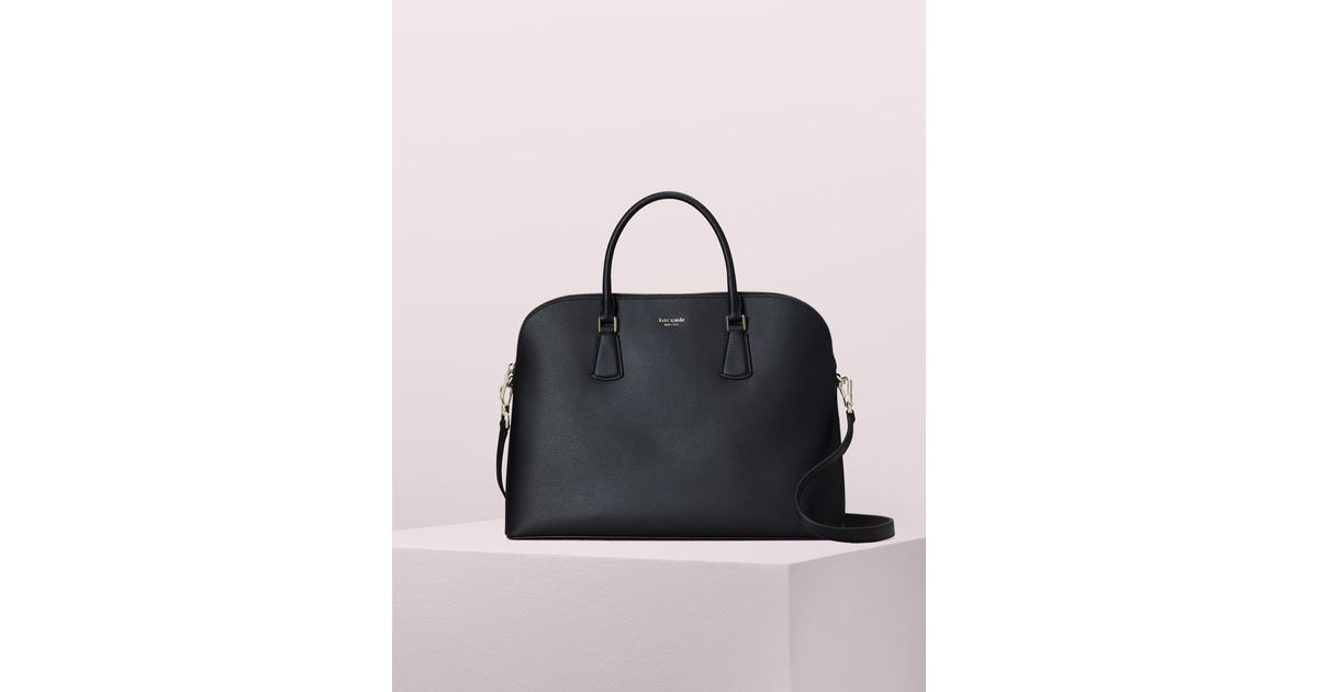 Kate Spade Leather Sylvia Universal Slim Laptop Bag Black One Size