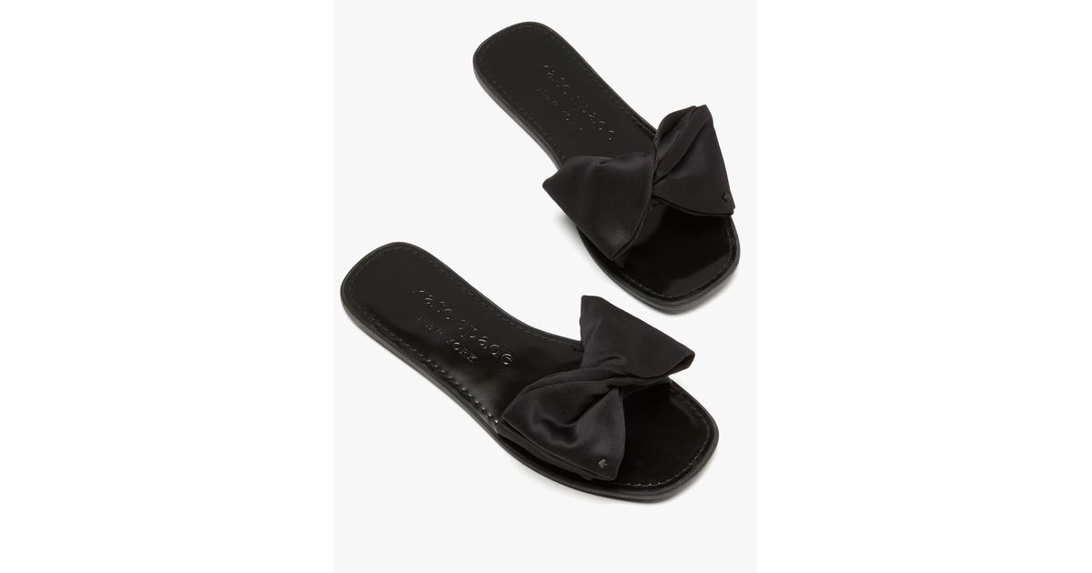 bikini bow slide sandals