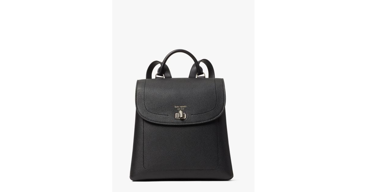 Kate Spade Leather Essential Medium Backpack in Black - Lyst