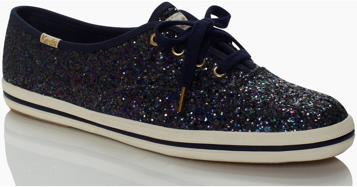 navy glitter keds