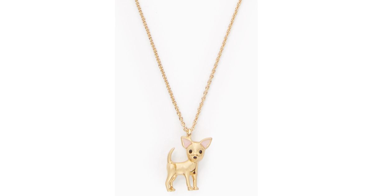 kate spade chihuahua necklace