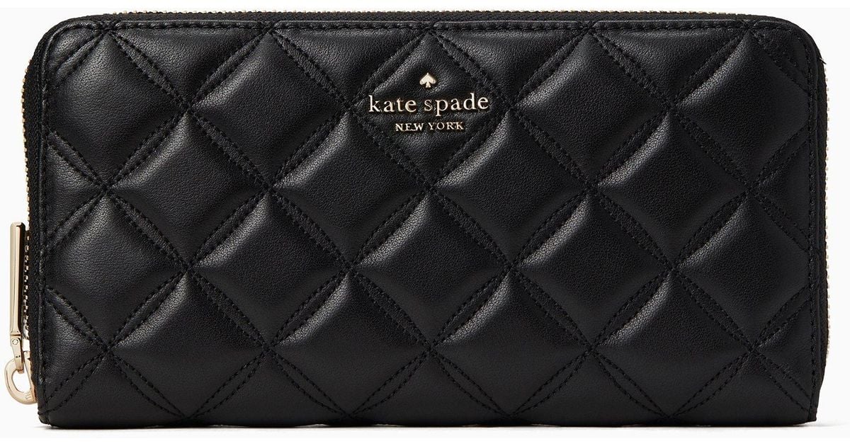 Kate Spade Natalia Large Continental Wallet in Black | Lyst