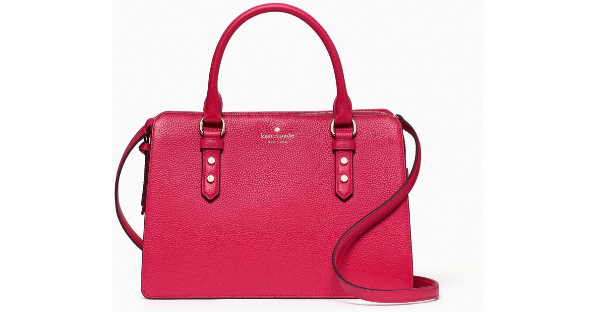 kate spade pink satchel handbolsa
