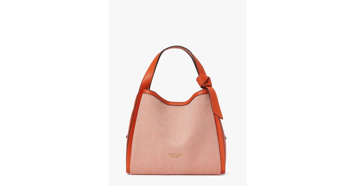 Kate Spade Knott Canvas Medium Crossbody Tote Lyst