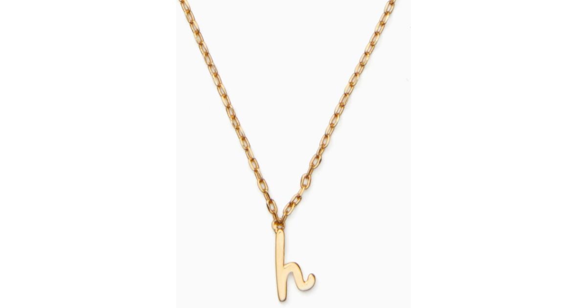 Kate Spade One In A Million Initial Pendant in h (Metallic ...