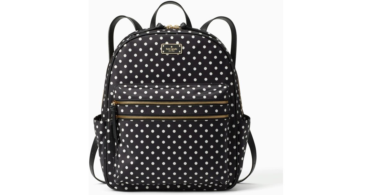 kate spade polka dot backpack
