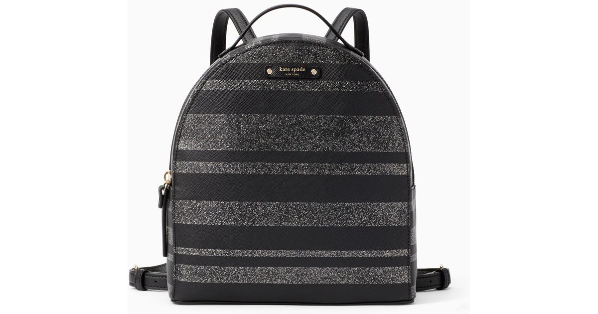 kate spade backpack glitter