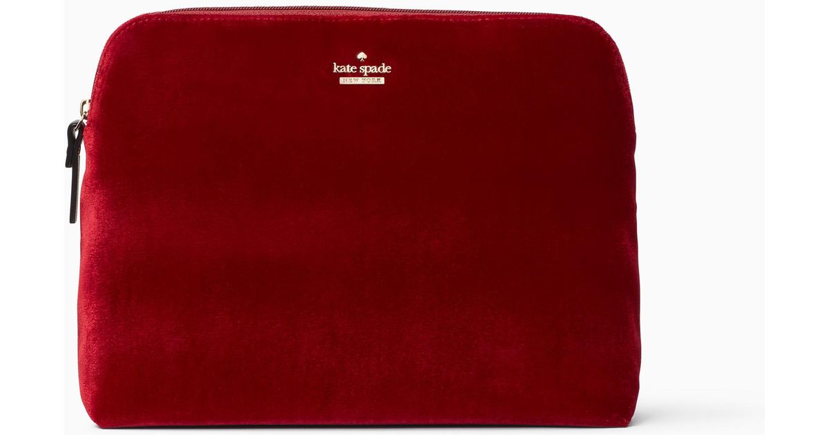 kate spade red velvet bag