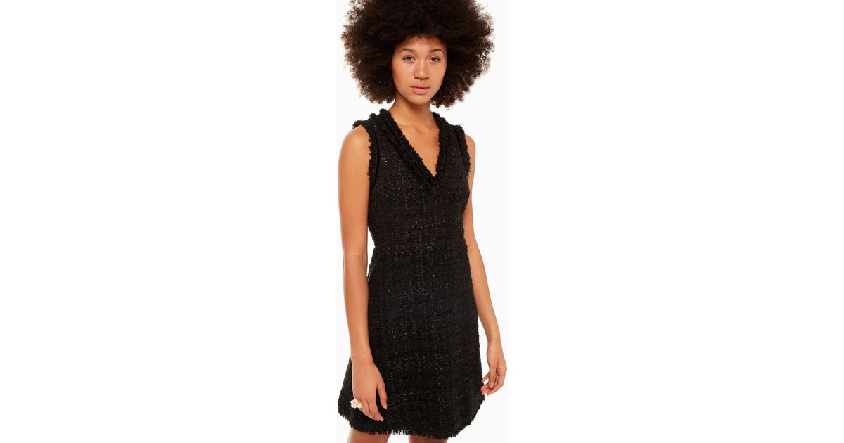 kate spade sparkle tweed dress